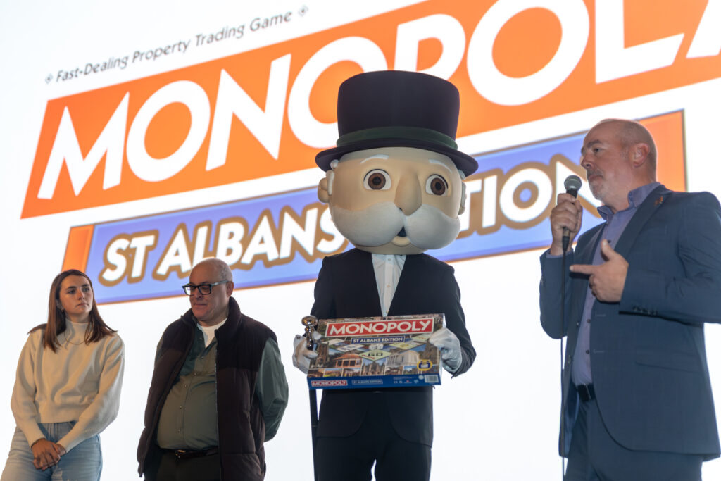 The launch of the St Albans edition of Monopoly at The Odyssey Cinema. Photo: Toby Shepheard.