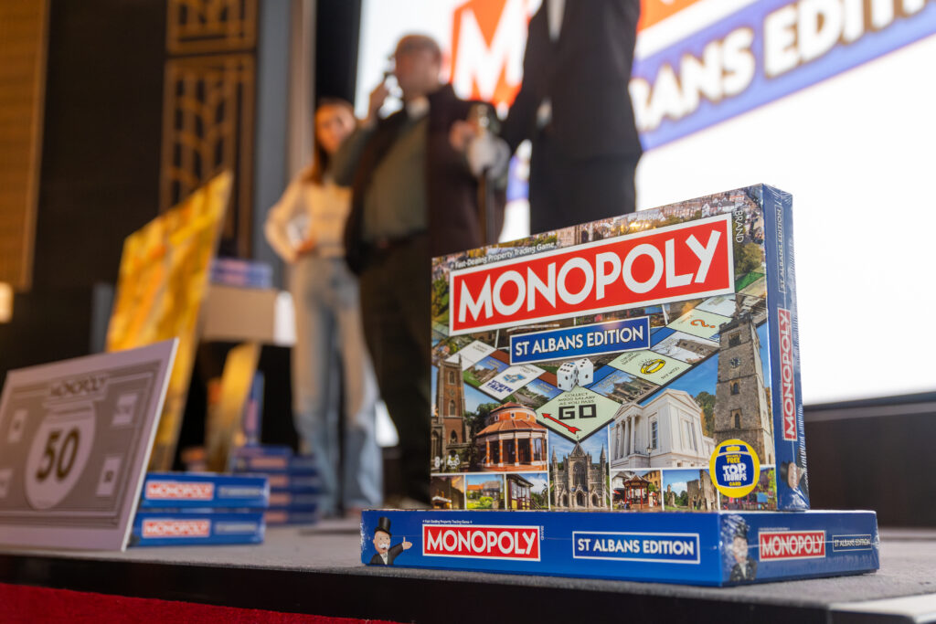 The launch of the St Albans edition of Monopoly at The Odyssey Cinema. Photo: Toby Shepheard.