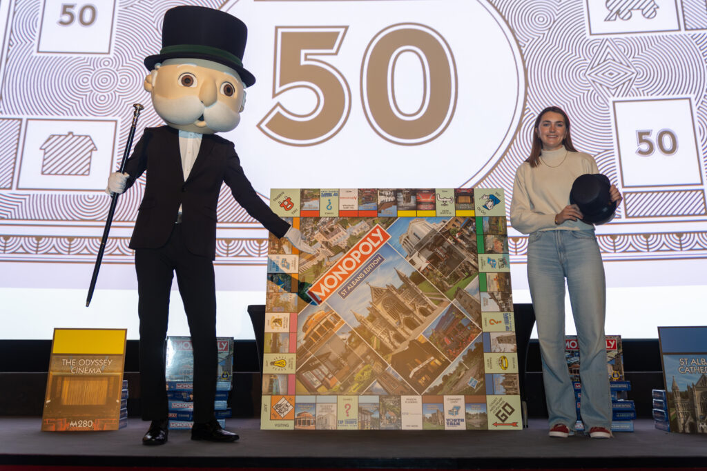 The launch of the St Albans edition of Monopoly at The Odyssey Cinema. Photo: Toby Shepheard.
