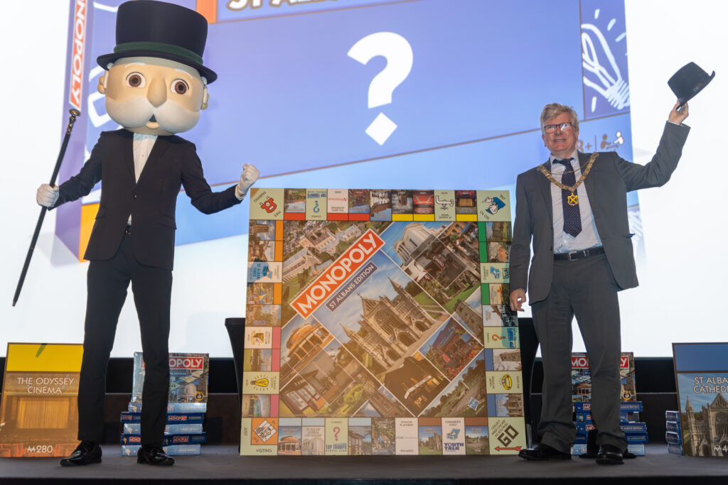 The launch of the St Albans edition of Monopoly at The Odyssey Cinema. Photo: Toby Shepheard.