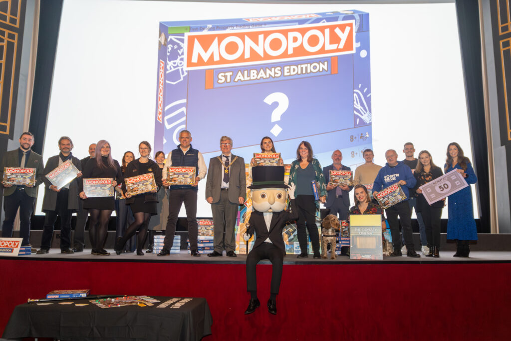 The launch of the St Albans edition of Monopoly at The Odyssey Cinema. Photo: Toby Shepheard.