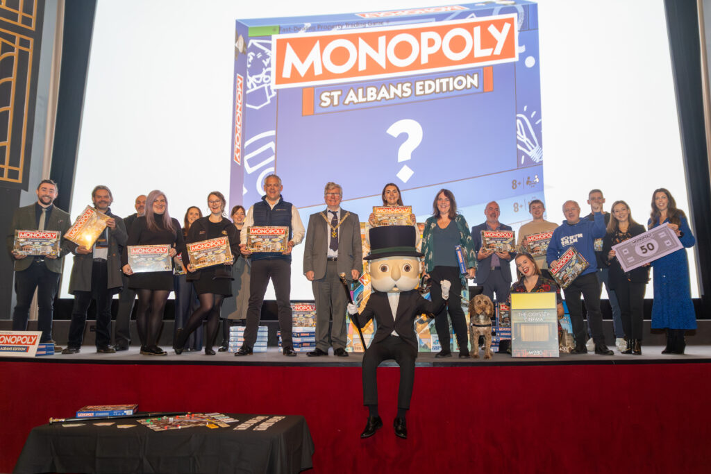 The launch of the St Albans edition of Monopoly at The Odyssey Cinema. Photo: Toby Shepheard.