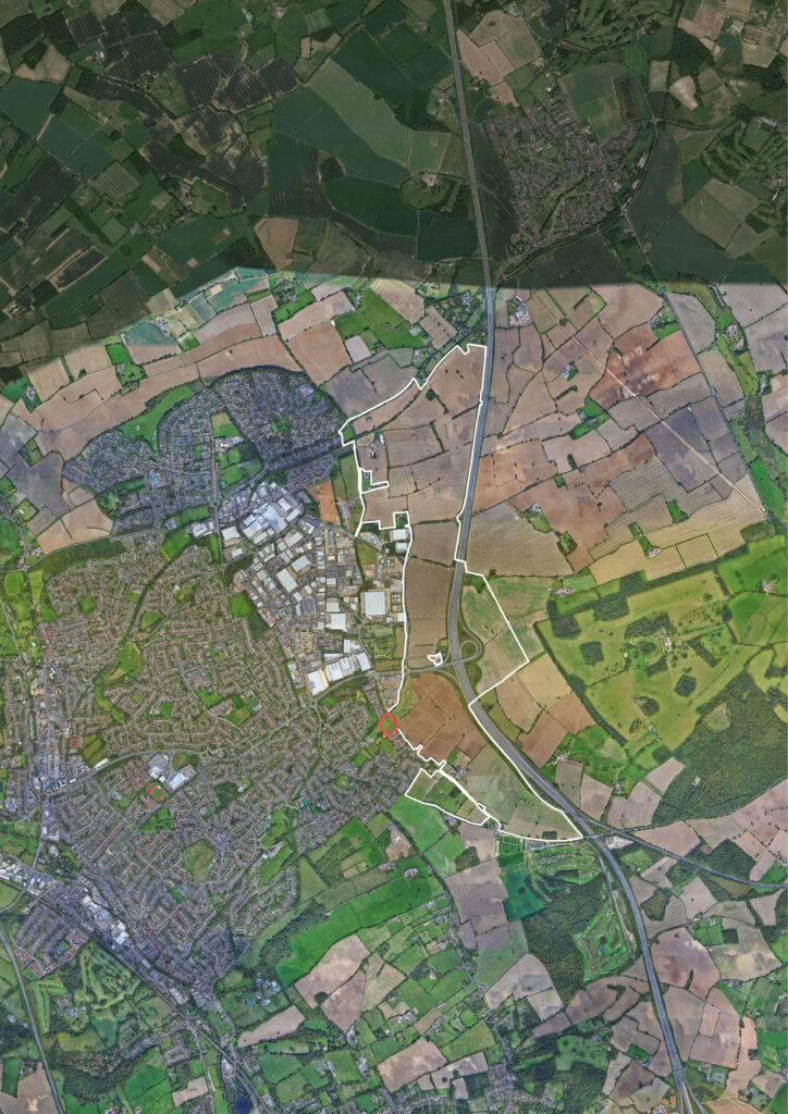 The site of the proposed East Hemel development.
