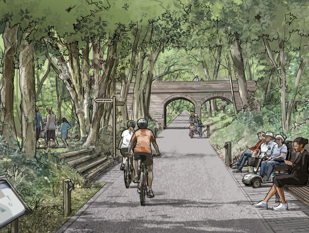 The proposed East Hemel development.