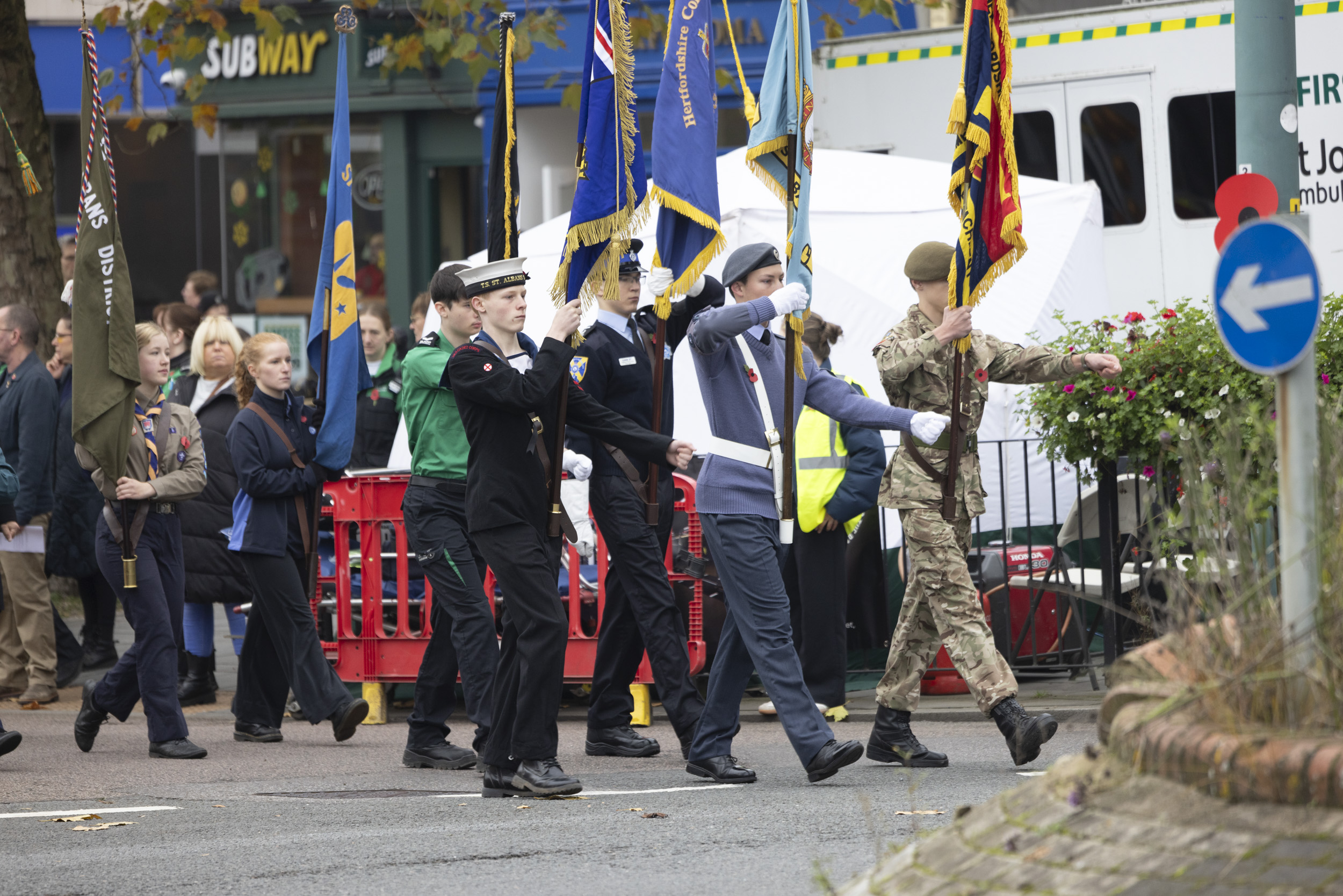 St Albans Remembrance Sunday parade and service. Photo: Tony Barr