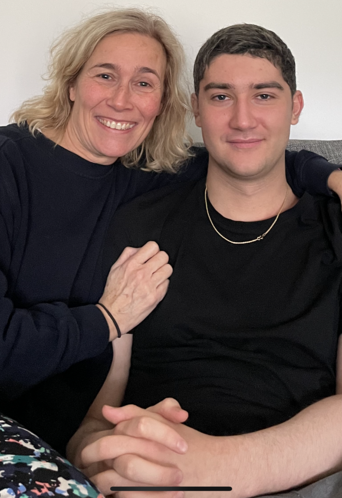 Ben and his mum Katrina.