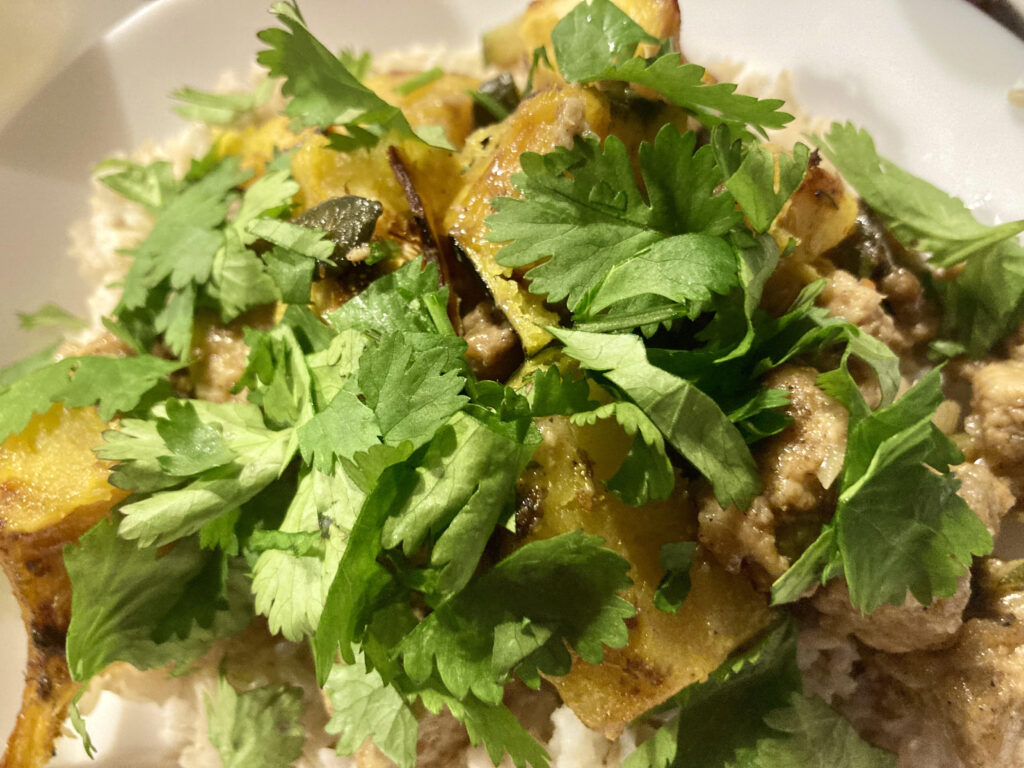 Butternut squash pilaf