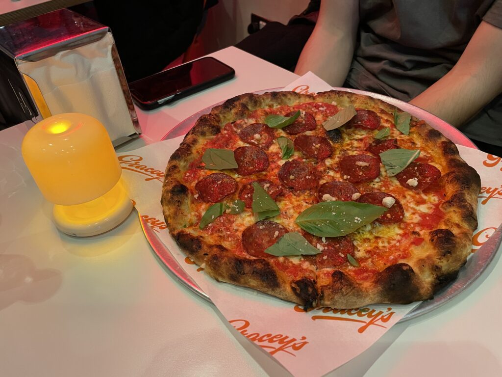 Gracey's Pizzeria in Chiswell Green.