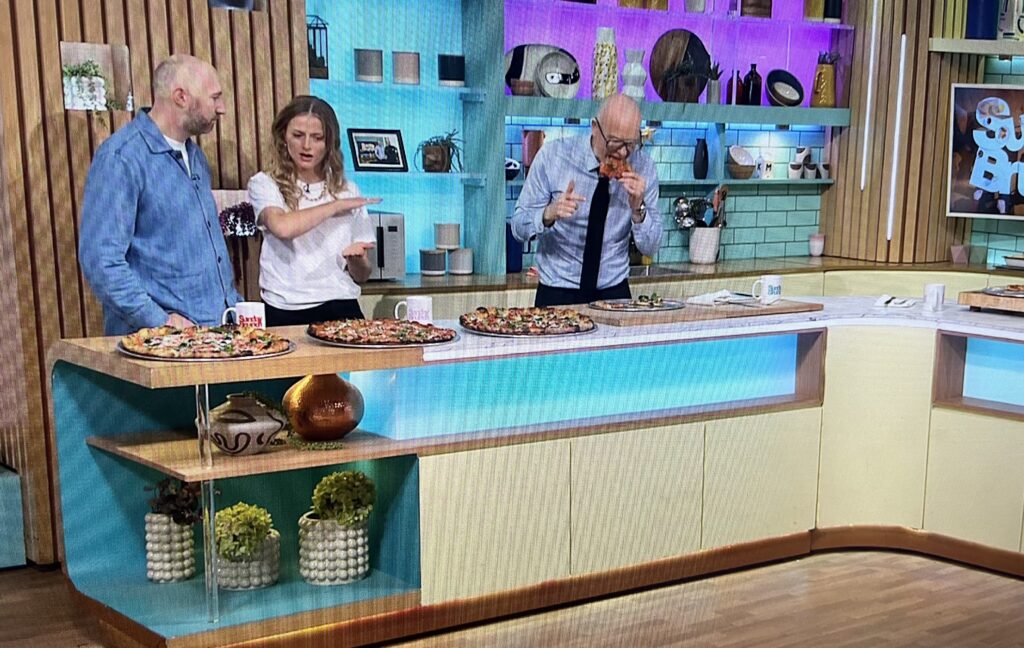 Screengrab from James and Grace’s appearance on Channel 4's Sunday Brunch.