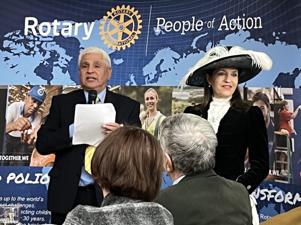 High Sheriff Annie Brewster was given a Paul Harris Award by Rotarians.