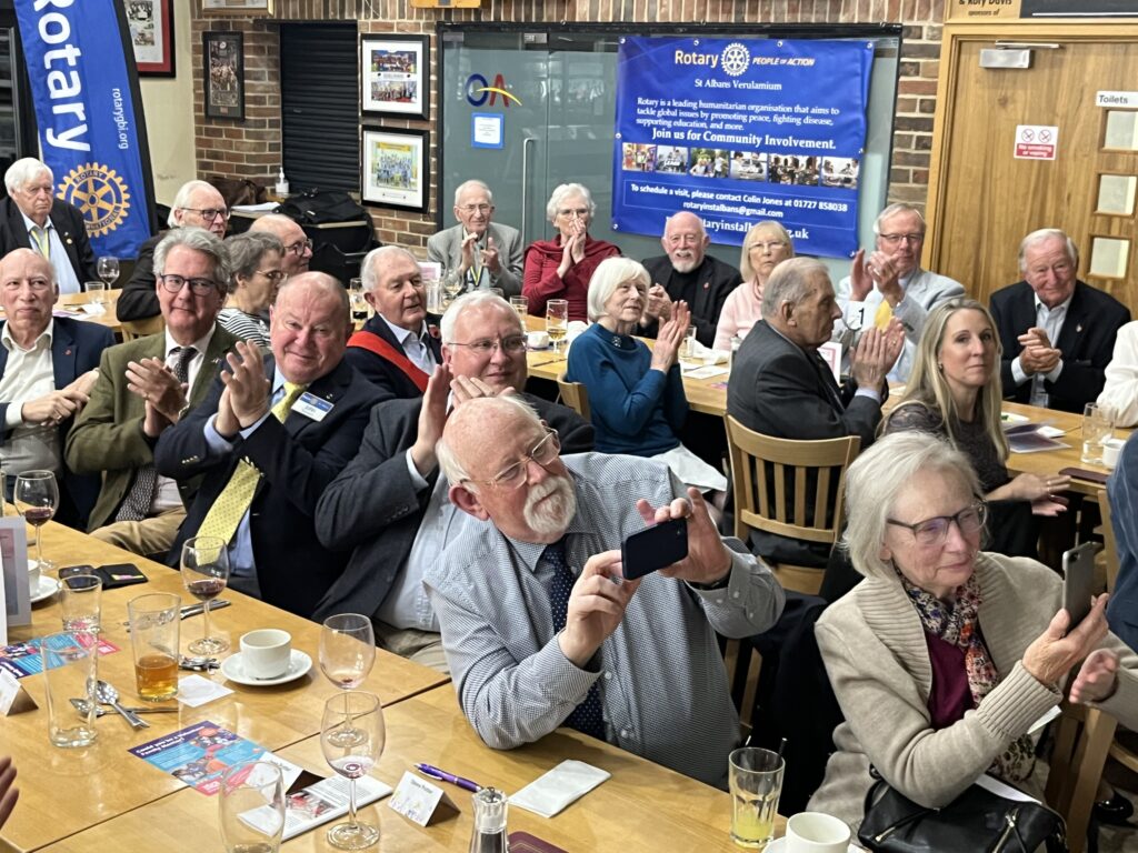 High Sheriff Annie Brewster was given a Paul Harris Award by Rotarians.
