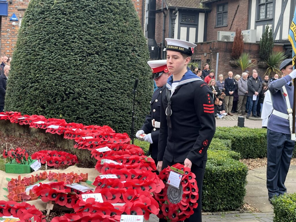 St Albans Remembrance Sunday parade and service. Photo: Matt Adams