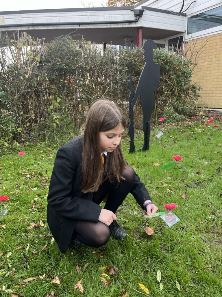 Remembrance Day commemorations at Marlborough Science Academy.