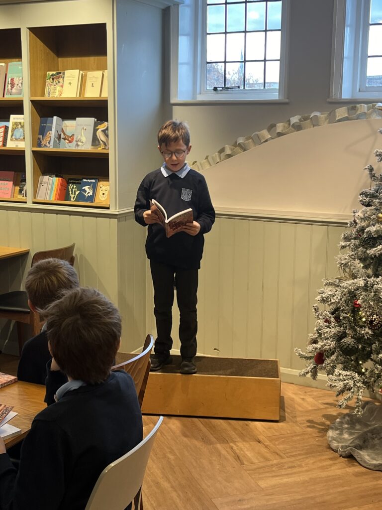 The launch of Skyswood Primary School's poetry book at St Albans Waterstones.