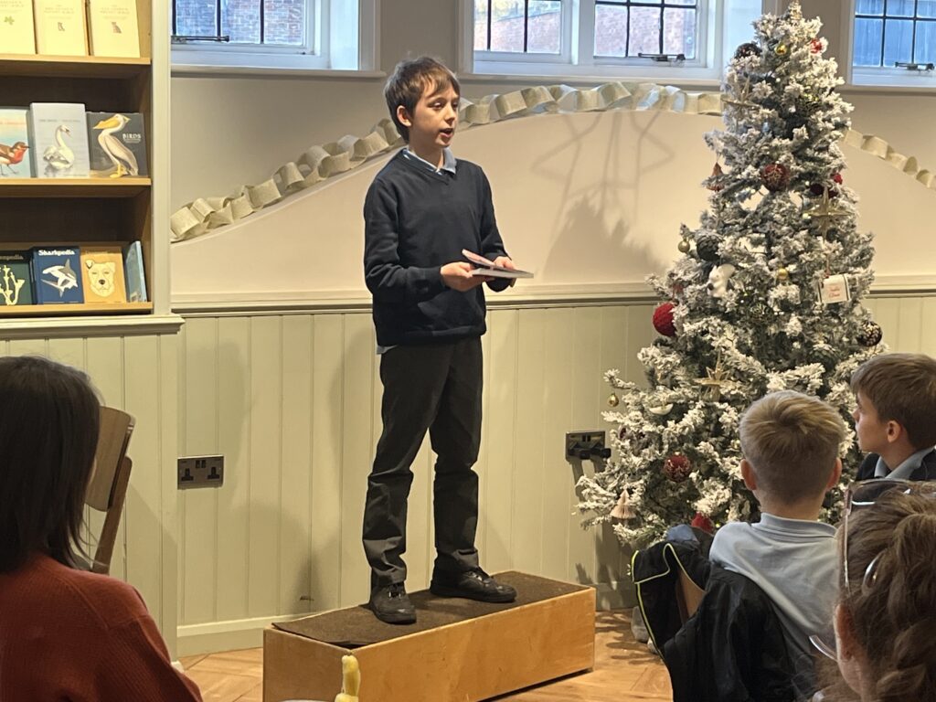 The launch of Skyswood Primary School's poetry book at St Albans Waterstones.