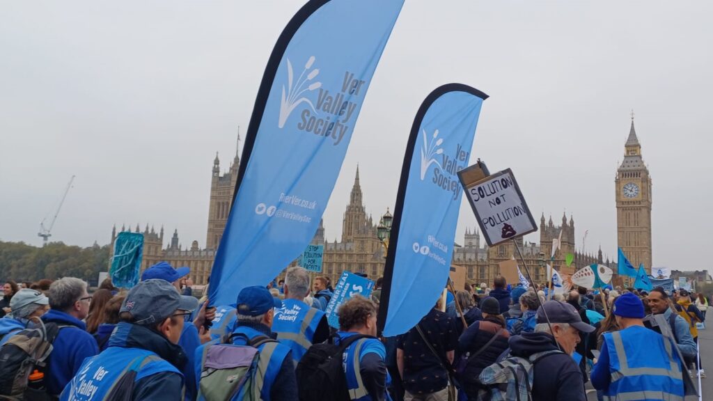 Local campaigners took part in the March for Clean Water in London.