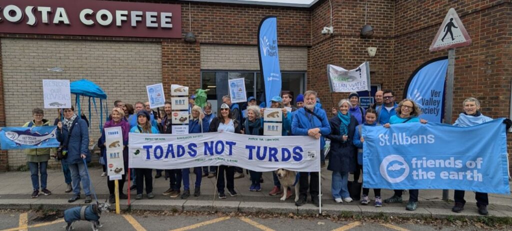 Local campaigners took part in the March for Clean Water in London.