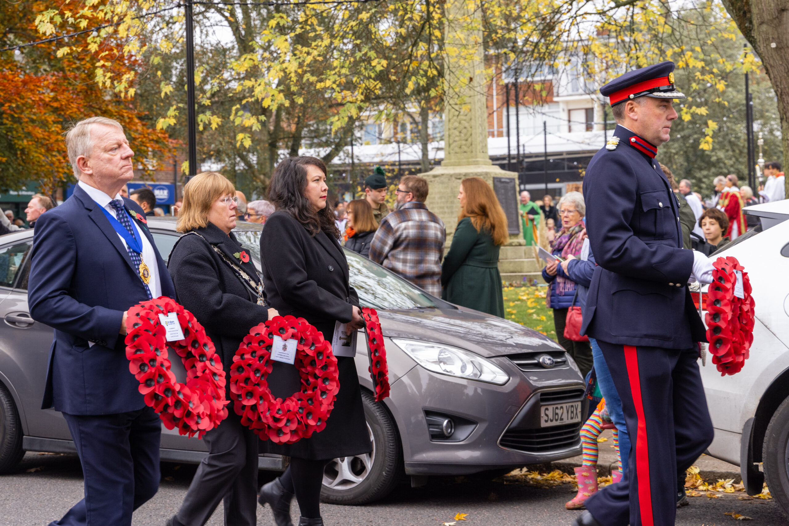 Harpenden Remembrance Sunday service and parade. Photo: Steve Collins