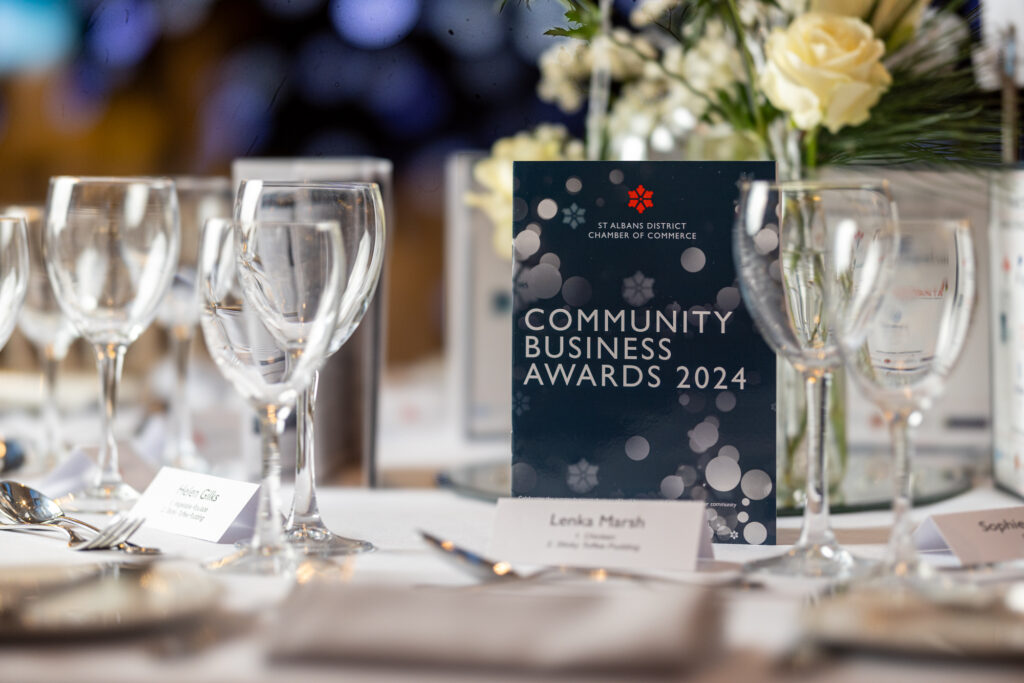 St Albans District Chamber of Commerce Community Business Awards 2024. Photo: Pearldrop