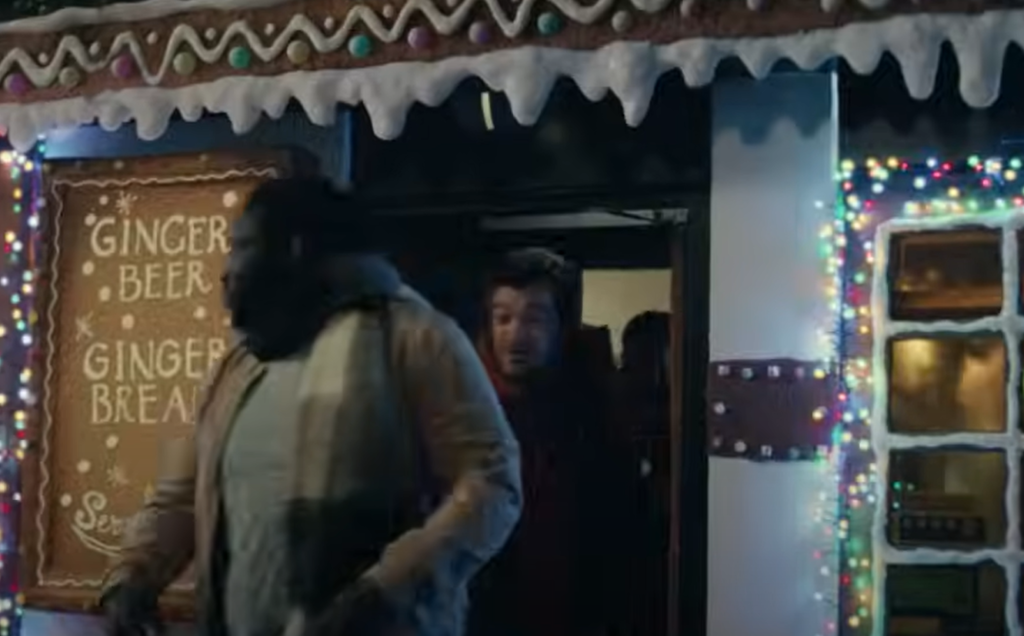 The Boot became The Gingerbread Arms for the advert.