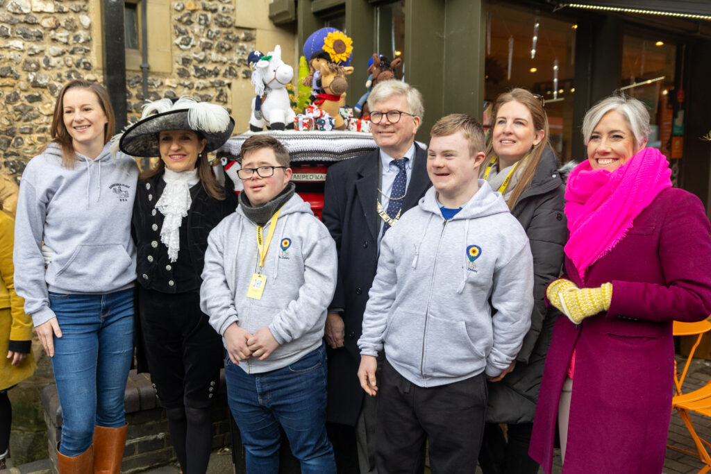 The launch of St Albans Postboxes Christmas campaign 2024. Photo: Toby Shepheard