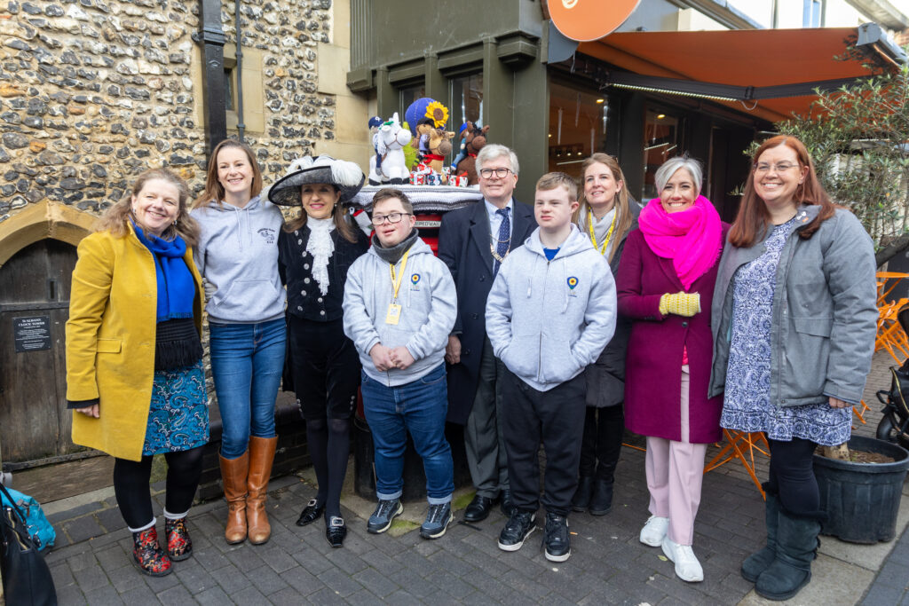 The launch of St Albans Postboxes Christmas campaign 2024. Photo: Toby Shepheard