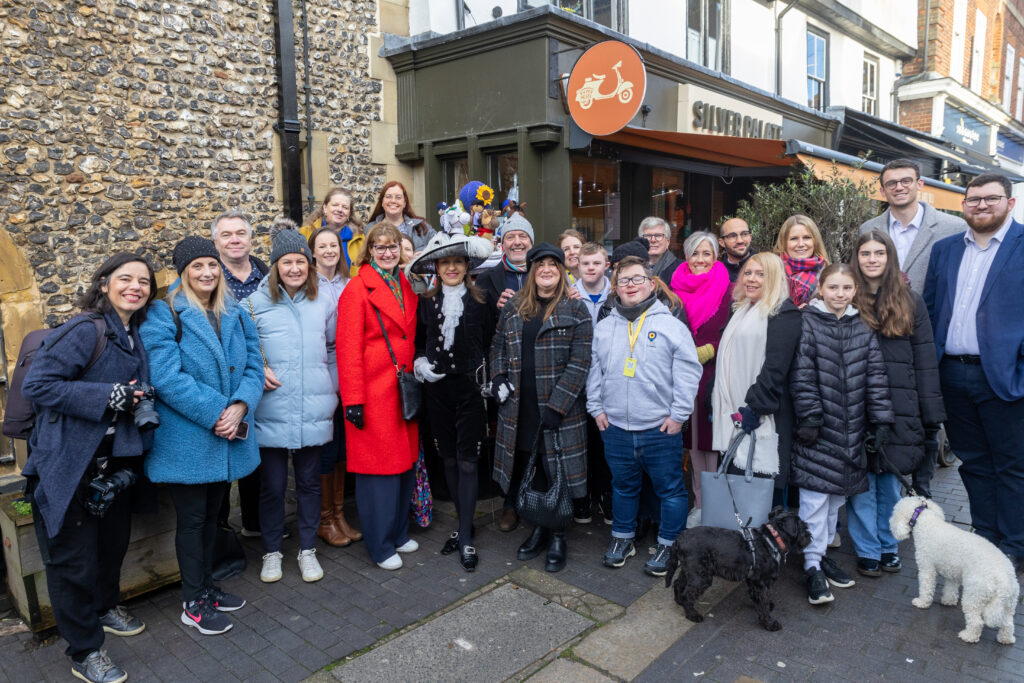 The launch of St Albans Postboxes Christmas campaign 2024. Photo: Toby Shepheard
