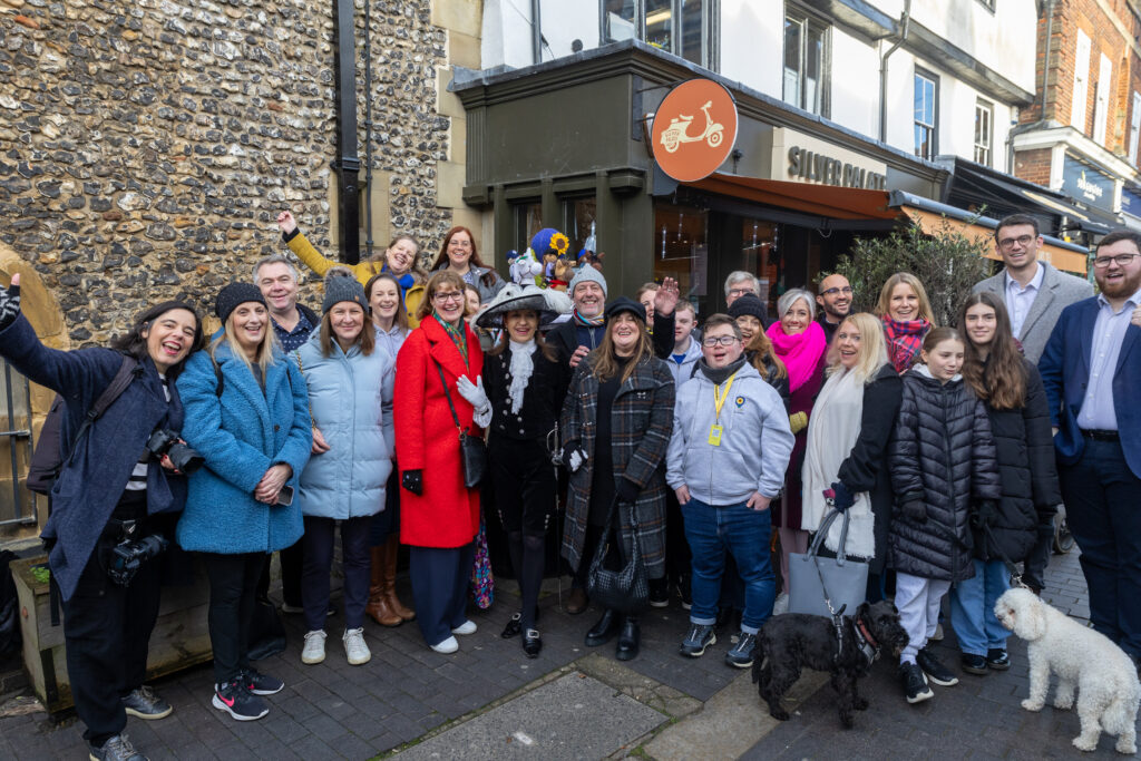 The launch of St Albans Postboxes Christmas campaign 2024. Photo: Toby Shepheard