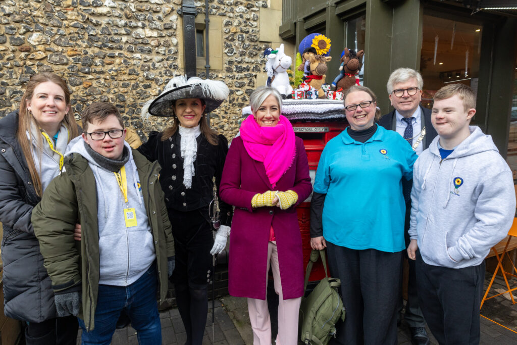 The launch of St Albans Postboxes Christmas campaign 2024. Photo: Toby Shepheard