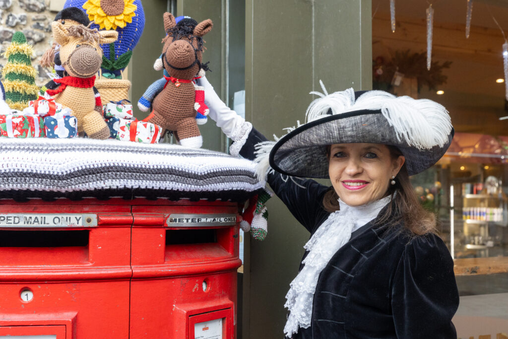 The launch of St Albans Postboxes Christmas campaign 2024. Photo: Toby Shepheard