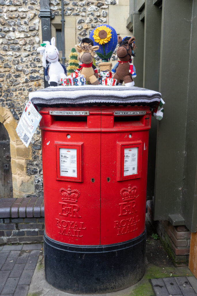 The launch of St Albans Postboxes Christmas campaign 2024. Photo: Toby Shepheard