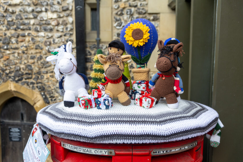 The launch of St Albans Postboxes Christmas campaign 2024. Photo: Toby Shepheard