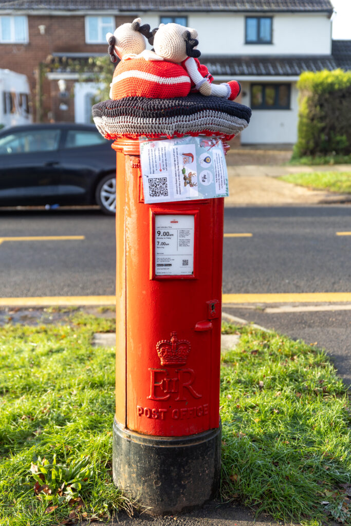 The launch of St Albans Postboxes Christmas campaign 2024. Photo: Toby Shepheard