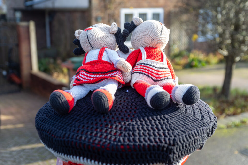 The launch of St Albans Postboxes Christmas campaign 2024. Photo: Toby Shepheard