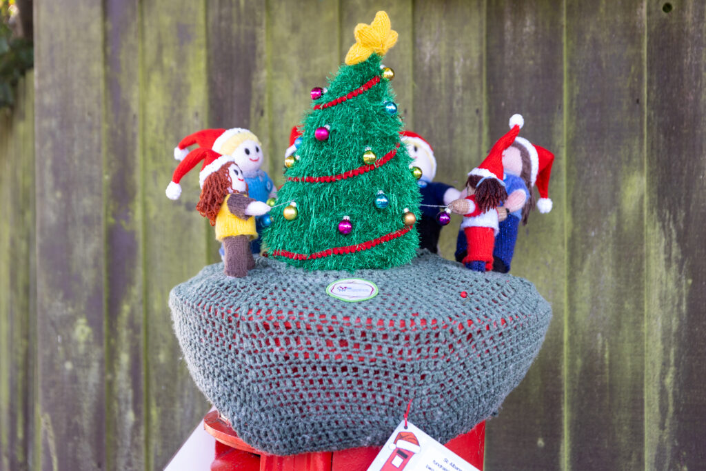 The launch of St Albans Postboxes Christmas campaign 2024. Photo: Toby Shepheard