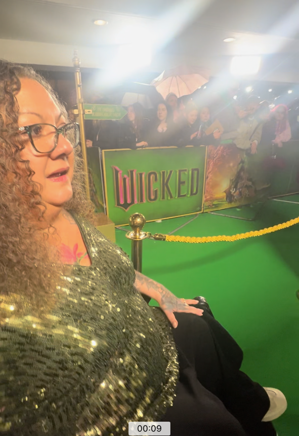 Chantelle Nassari attended the European premiere of Wicked at the Southbank Centre.