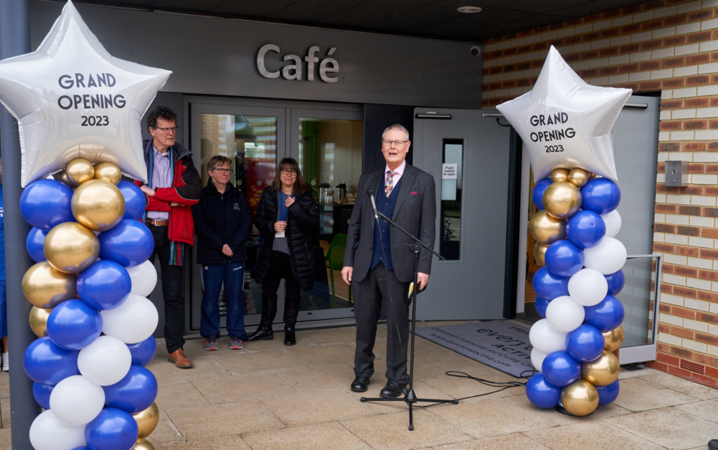 Cllr Robert Donald at Cottonmill Community and Cycling Centre.