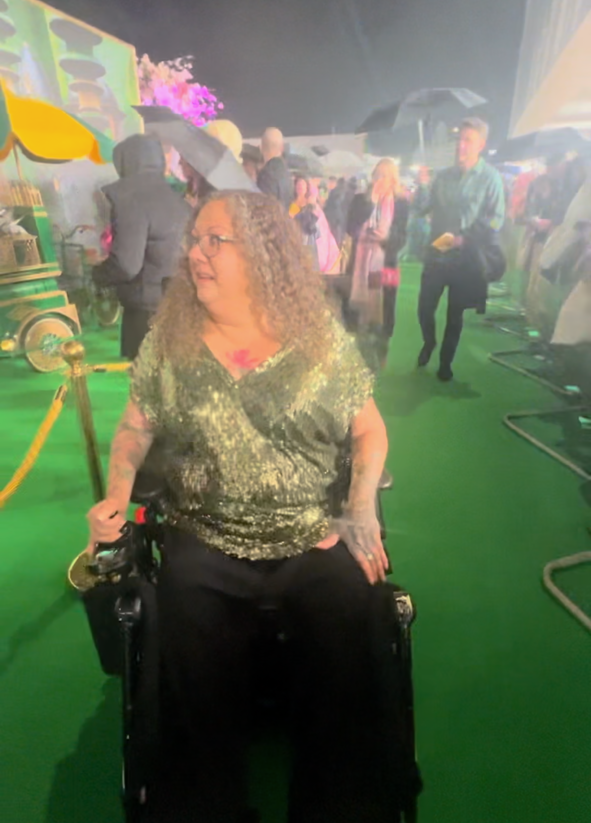Chantelle Nassari attended the European premiere of Wicked at the Southbank Centre.