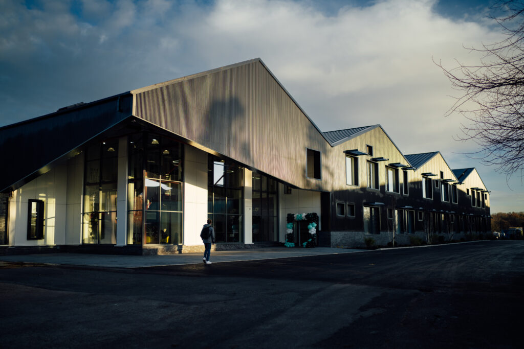 The official opening of Oaklands College's new Construction Centre.