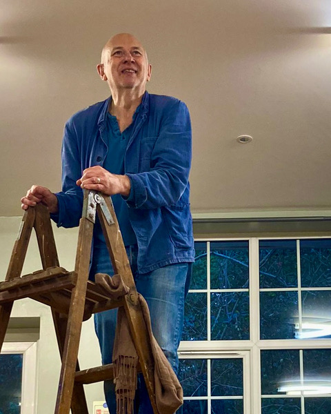 Vincent Franklin in rehearsals for A Christmas Carol