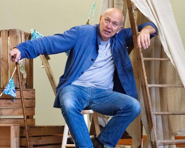 Vincent Franklin in rehearsals for A Christmas Carol