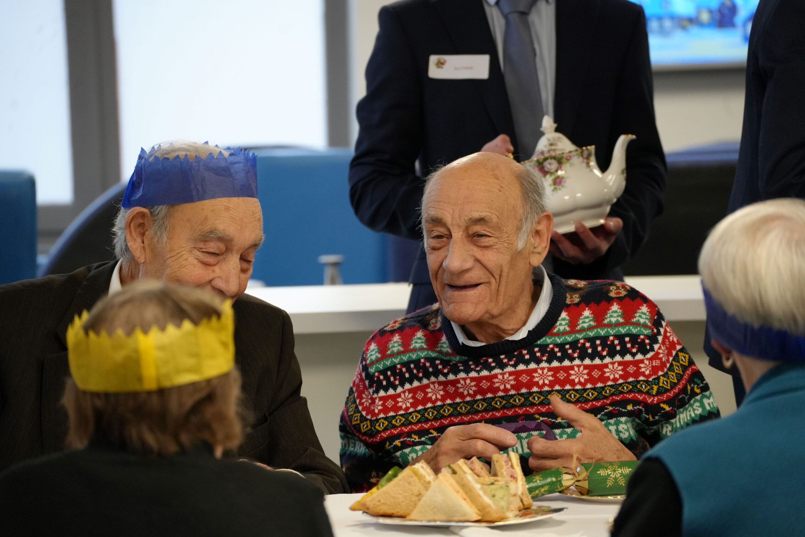St Albans School's Christmas party for the elderly.