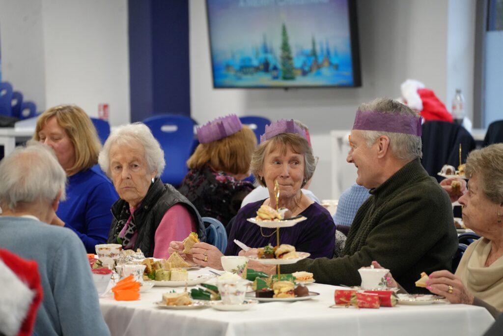 St Albans School's Christmas party for the elderly.