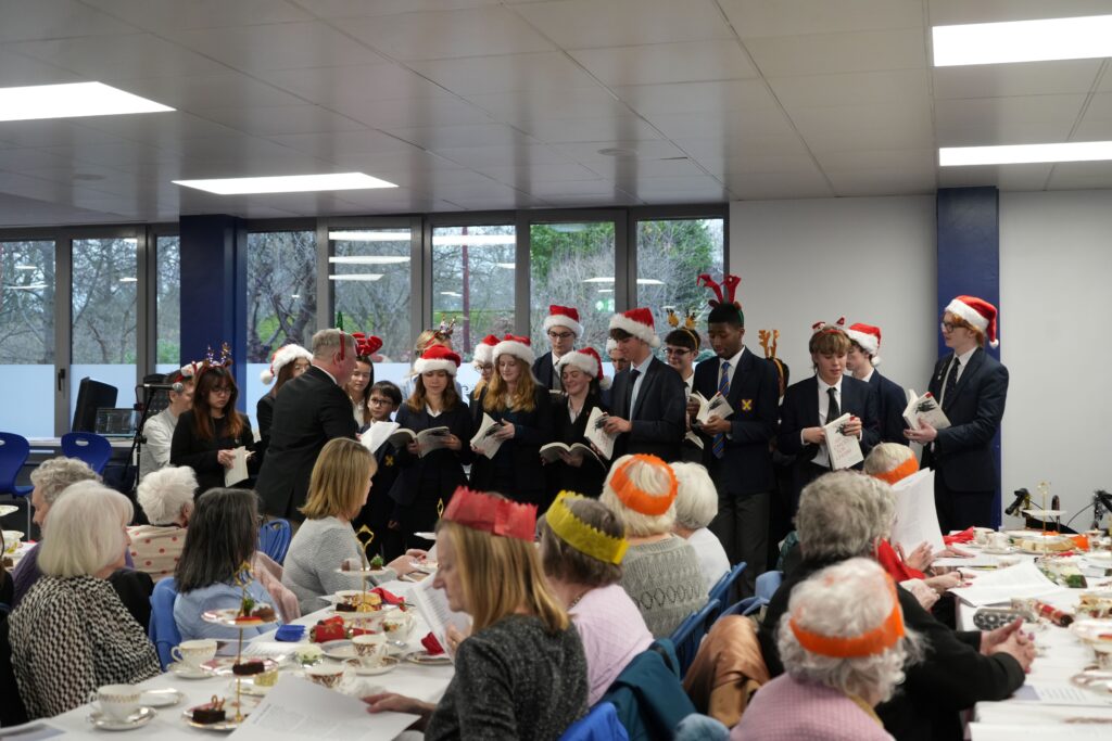 St Albans School's Christmas party for the elderly.
