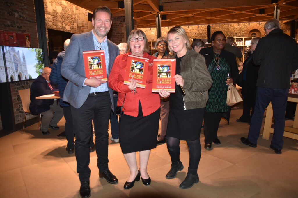 The launch of St Albans Cathedral: An Illustrated Timeline. Photo: Julia Low