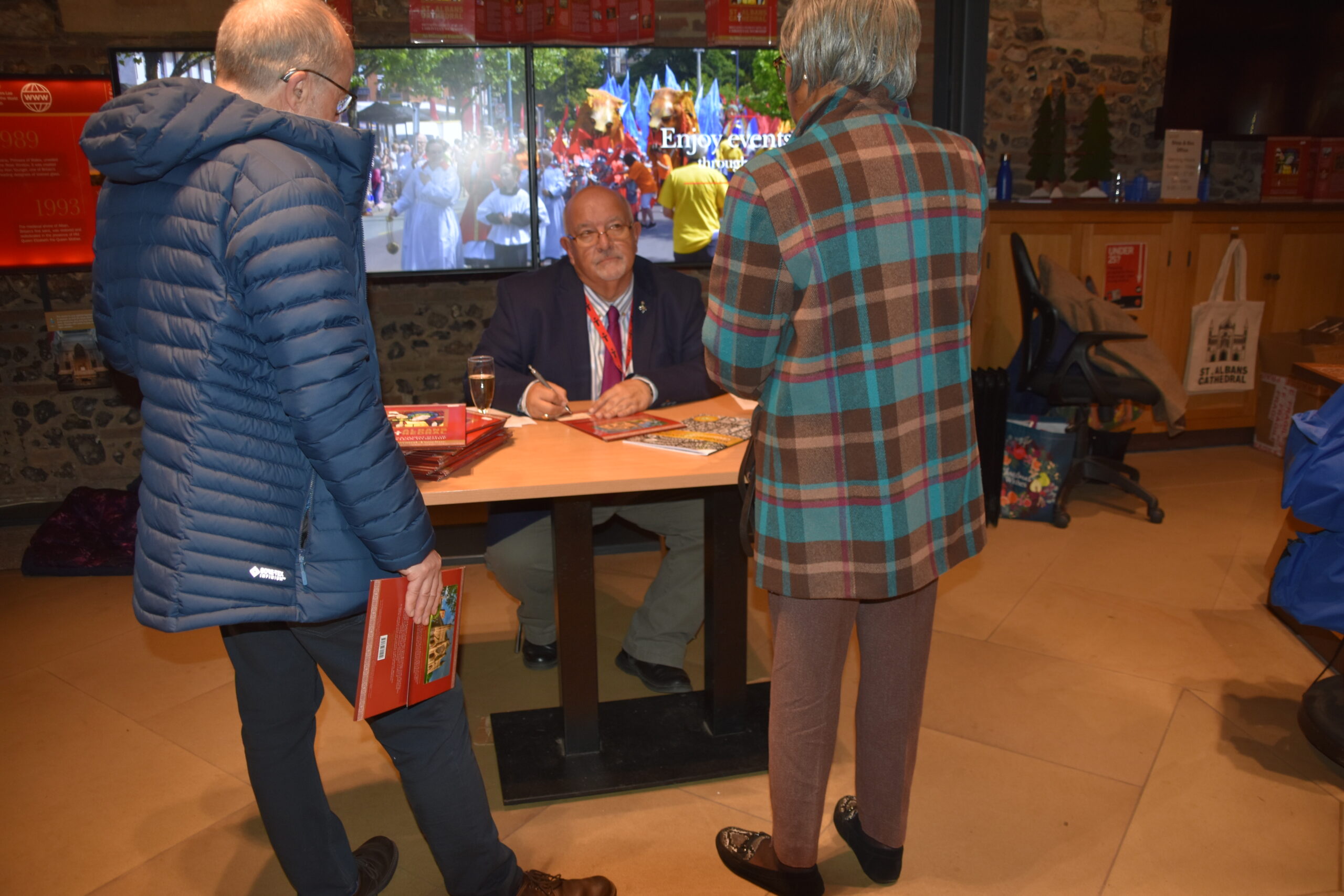 The launch of St Albans Cathedral: An Illustrated Timeline. Photo: Julia Low