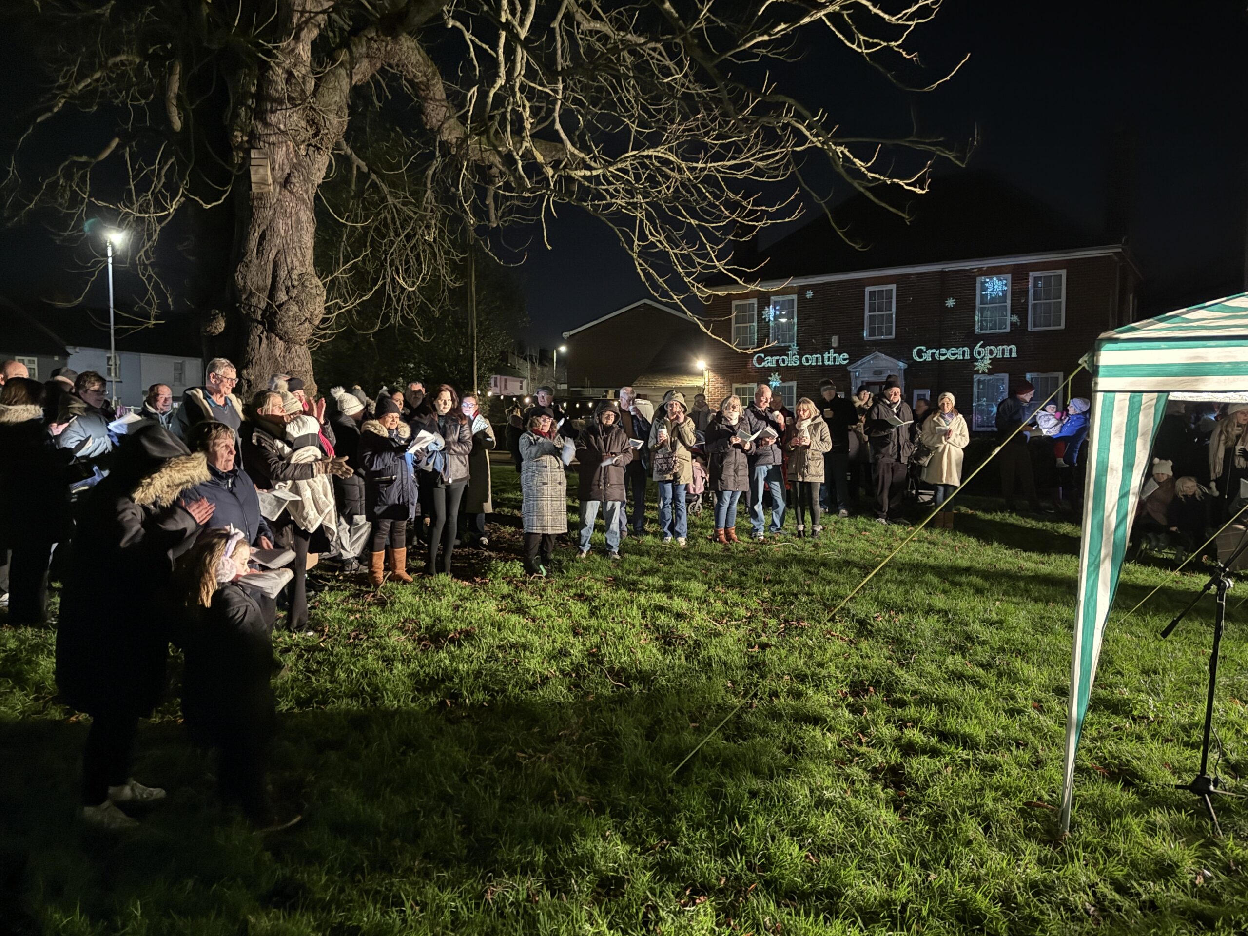 Carols on the Green in London Colney. Photo: John Andrews