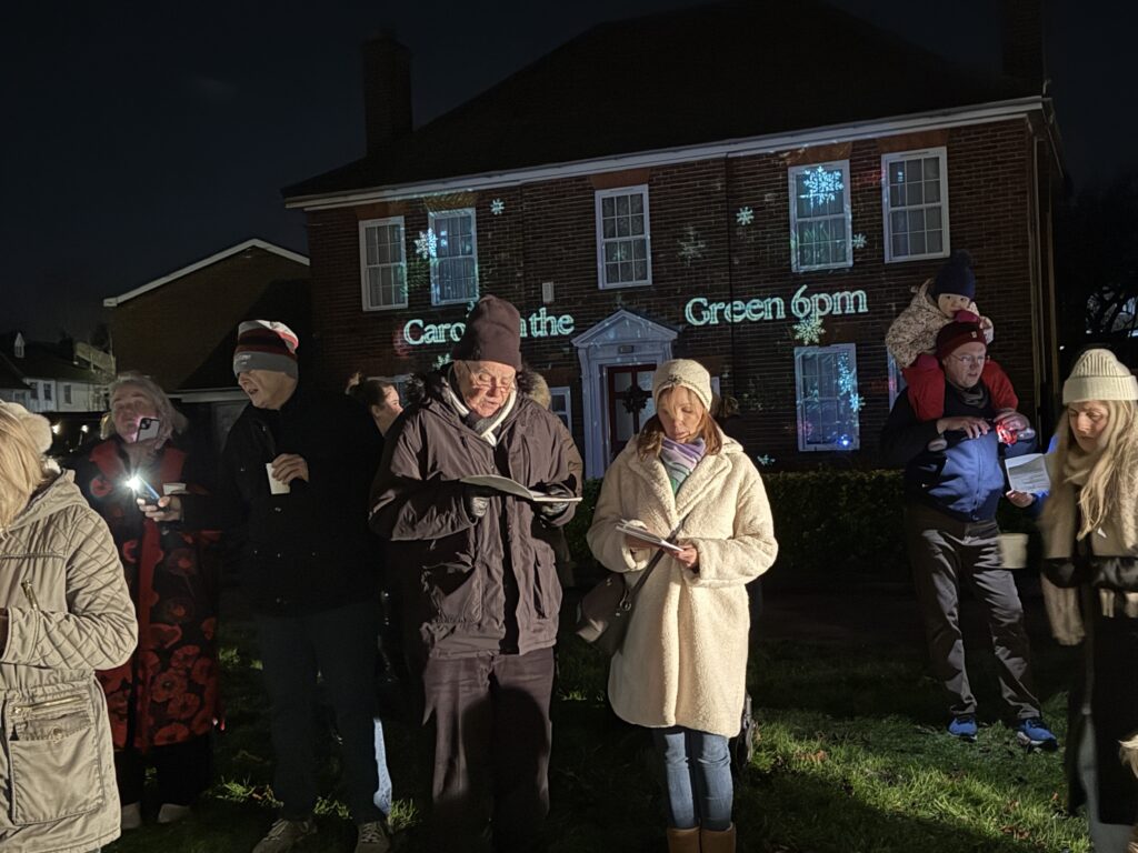 Carols on the Green in London Colney. Photo: John Andrews