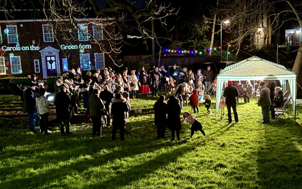 Carols on the Green in London Colney. Photo: John Andrews