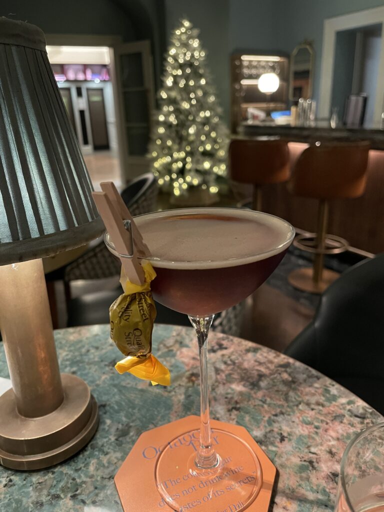 Cocktails at The Octagon Bar at Sopwell House Hotel.